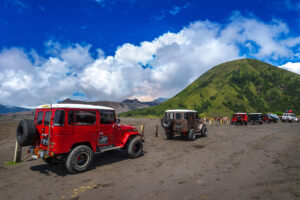 Jeep at Mount Bromo