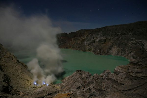 Ijen Crater Blue Fire